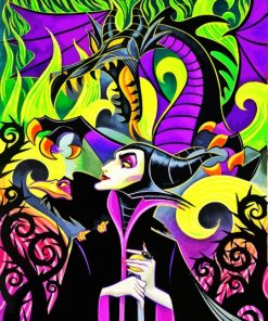 Maleficent Dragon Side View Art Paint By Numbers