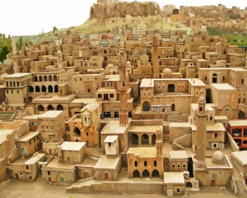 Mardin Stone Houses Paint By Numbers