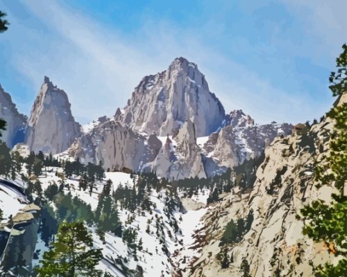 Mount Whitney In California Paint By Numbers