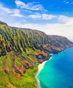 Na Pali Coast Hawaii Paint By Numbers