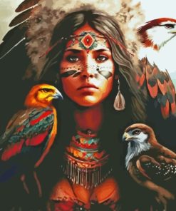 Native American Indian Lady Paint By Numbers