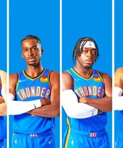 Okc Thunder Players Paint By Numbers