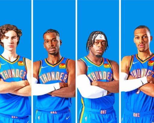 Okc Thunder Players Paint By Numbers