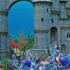 Old Castle Under The Sea Paint By Numbers