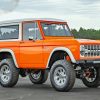 Orange Ford Bronco Paint By Numbers