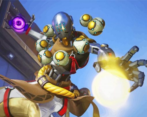 Overwatch Game Zenyatta Paint By Numbers