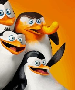 Penguins Of Madagascar Paint By Numbers