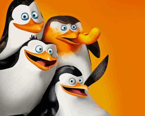 Penguins Of Madagascar Paint By Numbers