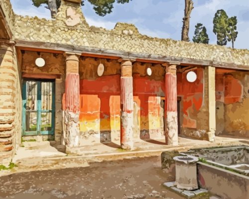 Pompeii Ruins Italy Paint By Numbers