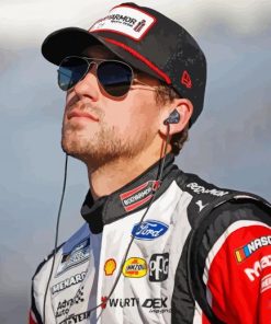 Race Car Driver Ryan Blaney Paint By Numbers