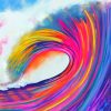 Rainbow Wave Paint By Numbers