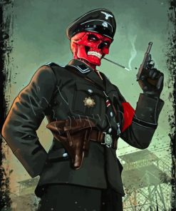 Red Skull Paint By Numbers