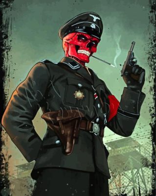 Red Skull Paint By Numbers