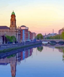 River Liffey Dublin Republic Of Ireland Paint By Numbers