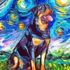 Rottweiler Art Paint By Numbers