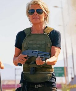 Sarah Connor Movie Character Paint By Numbers