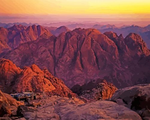 Sinai Mountains Paint By Numbers