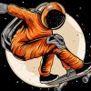 Skater Astronaut Paint By Numbers