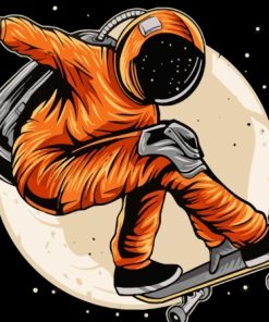 Skater Astronaut Paint By Numbers