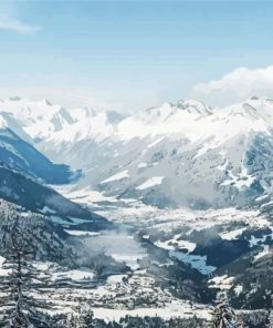 Stubai Valley Winter Paint By Numbers