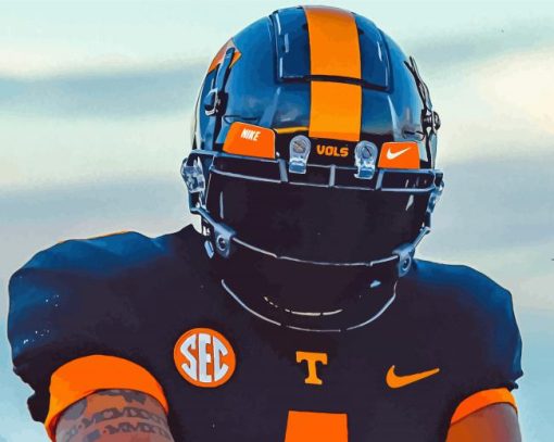 Tennessee Football Player Paint By Numbers