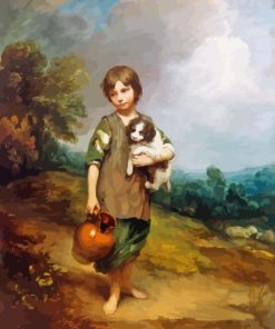 The Cottage Girl By Thomas Gainsborough Paint By Numbers