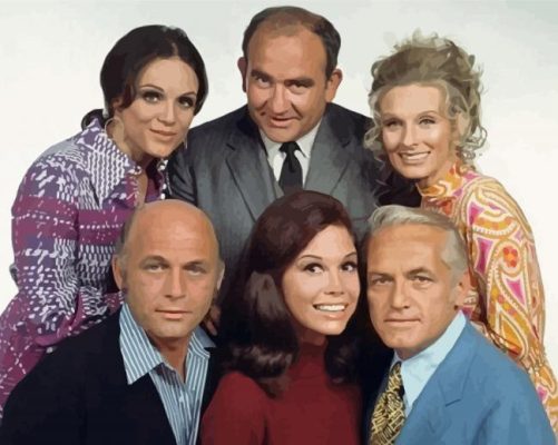 The Mary Tyler Moore Show Characters Paint By Numbers