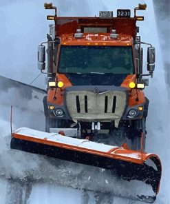 The Snow Plow Truck Paint By Numbers