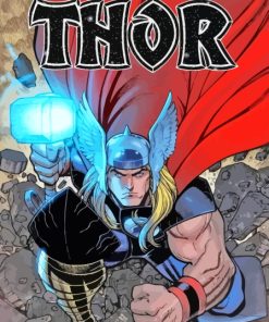 Thor Cartoon Paint By Numbers