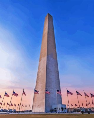 USA Washington Monument Paint By Numbers