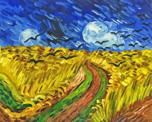 Wheatfield Harvest Paint By Numbers