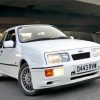 White Ford RS Car Paint By Numbers