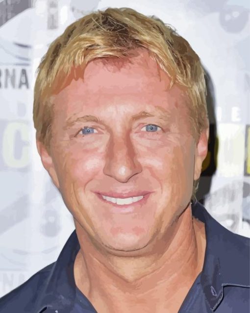 William Zabka Smiling Paint By Numbers