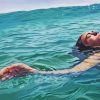 Woman Swimming In Sea Paint By Numbers