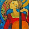 Woman Cello Art Paint By Numbers