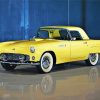 Yellow Ford Thunderbird Car Paint By Numbers