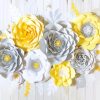 Yellow And Grey Roses Paint By Numbers