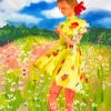 Young Girl In Meadow Paint By Numbers