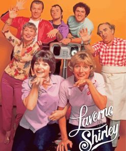 Aesthetic Laverne And Shirley Paint By Numbers