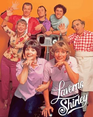 Aesthetic Laverne And Shirley Paint By Numbers