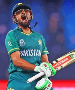 Aesthetic Babar Azam Paint By Numbers