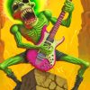 Alien Guitarist Paint By Numbers