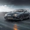 Black Supra Mk4 Sport Car Paint By Numbers