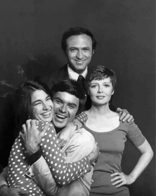 Black And White Bob & Carol & Ted & Alice Paint By Numbers