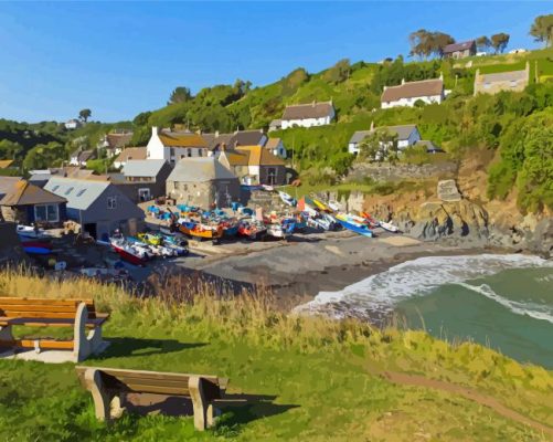 Cadgwith Village In England Paint By Numbers