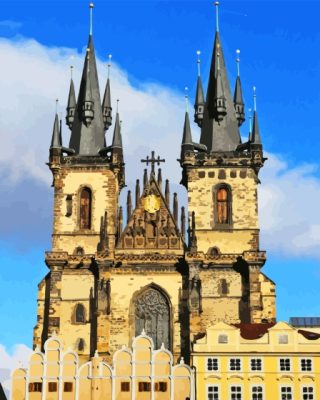 Church Of Our Lady Before Tyn Czechia Paint By Numbers