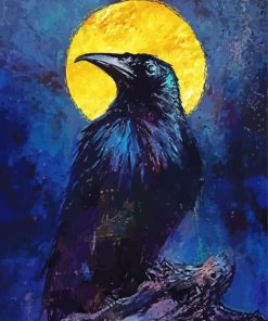 Cute Common Raven Paint By Numbers