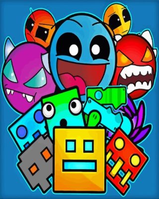 Geometry Dash Game Paint By Numbers