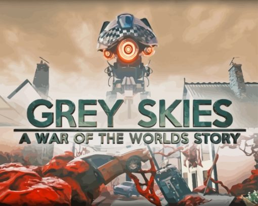 Grey Skies Game Poster Paint By Numbers