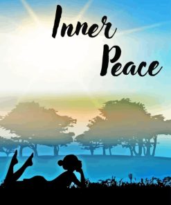 Inner Peace Silhouette Paint By Numbers